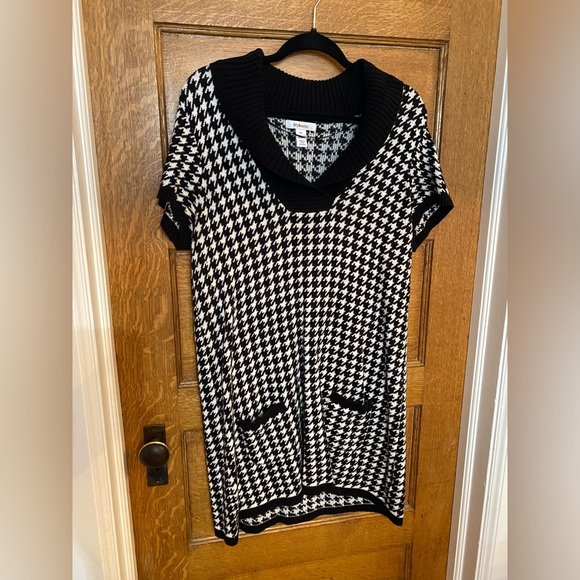 Style & Co houndstooth sweater dress - Picture 1 of 3